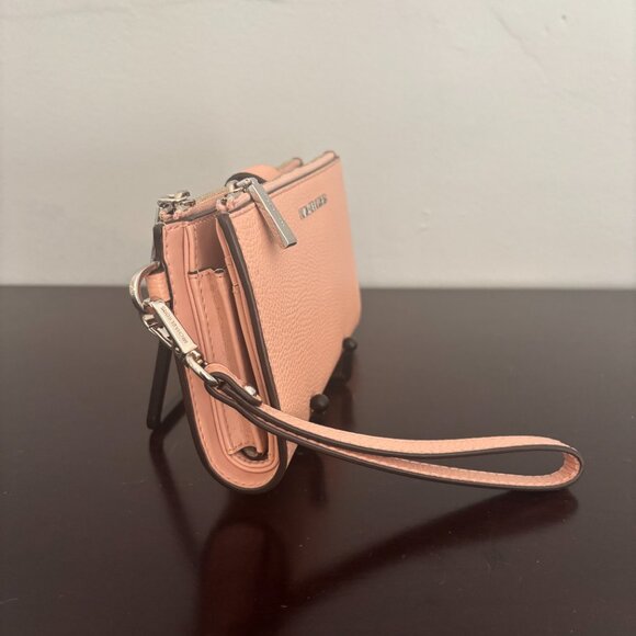 Michael Kors Adele Blush Pink Leather Smartphone Wristlet Wallet - Picture 2 of 8